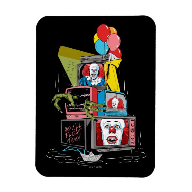 Klassischer Pennywise-TV-Stack - Sie werden auch s Magnet (Vertikal)