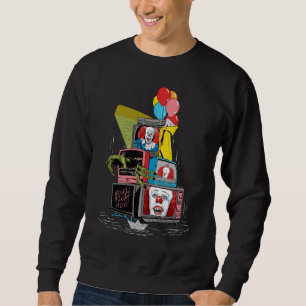 Klassischer Pennywise-TV-Stapel - Du wirst auch sc Sweatshirt