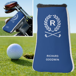 Klassischer Personalisierter Monogramm Name Blue P Golf Headcover