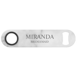 Klassischer Personalisierter Name der Bridesmaid Speed Flaschenöffner