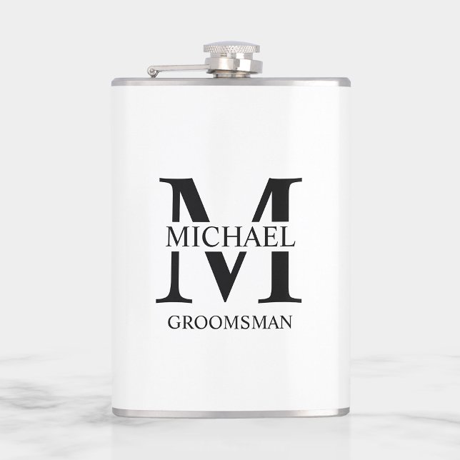 Klassischer Personalisierter Trauzeuge Flachmann (Von Creator hochgeladen)