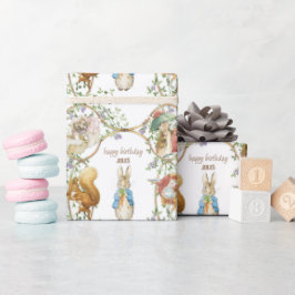 Klassischer Peter des Kaninchens Geburtstag Geschenkpapier