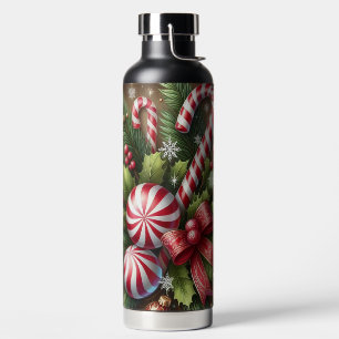 Klassischer Pfefferminz-Weihnachtsgrün/Kandiszucke Trinkflasche