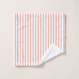 Klassischer Pfirsichstreifen Waschlappen