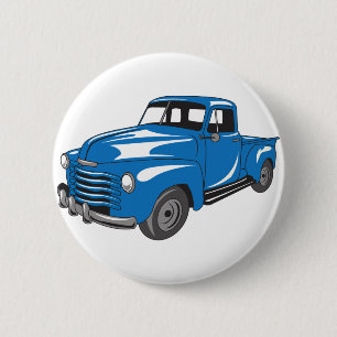 Klassischer Pick-up-Truck Button