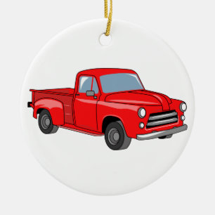 Klassischer Pick-up-Truck Keramik Ornament
