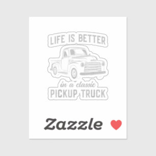 Klassischer Pickup-Truck-Typ Vintage Aufkleber