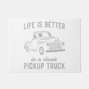 Klassischer Pickup-Truck-Typ Vintage Fußmatte