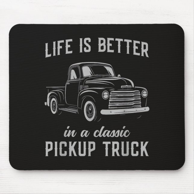 Klassischer Pickup-Truck-Typ Vintage Mousepad (Vorne)