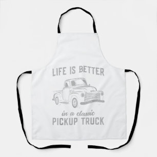 Klassischer Pickup-Truck-Typ Vintage Schürze