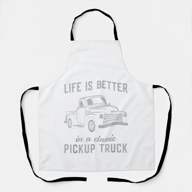 Klassischer Pickup-Truck-Typ Vintage Schürze (Vorderseite)