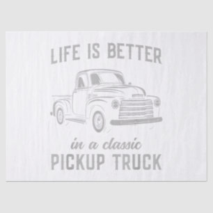 Klassischer Pickup-Truck-Typ Vintage Seidenpapier