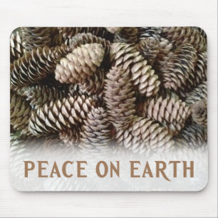 Klassischer Pine Cone Weltfrieden Mousepad
