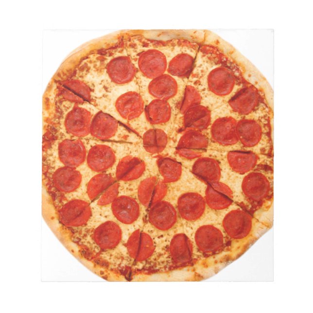 klassischer Pizzafreund Notizblock (Vorderseite)
