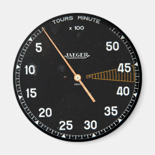 Klassischer Pkw-Rev-Zähler, Vintager Tachometer Magnet