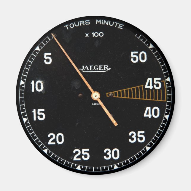 Klassischer Pkw-Rev-Zähler, Vintager Tachometer Magnet (Vorne)