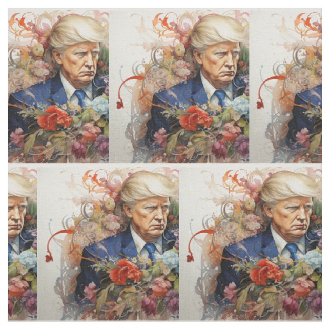 Klassischer Präsident Donald Trump Stoff (Muster)