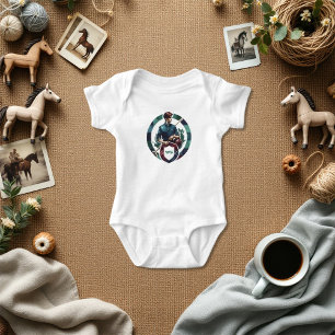 Klassischer Preppy Charm Equestrian Polo Monogram