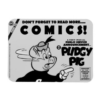 Klassischer PUDGY PIG (P.S.A.) Magnet