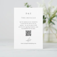 Klassischer QR Code Elegante Hochzeit