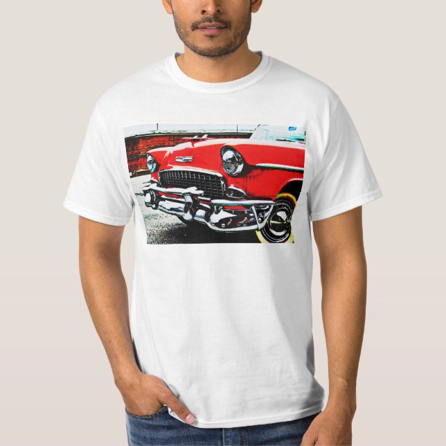 Klassischer Red Vintage Car T - Shirt (Vorderseite)