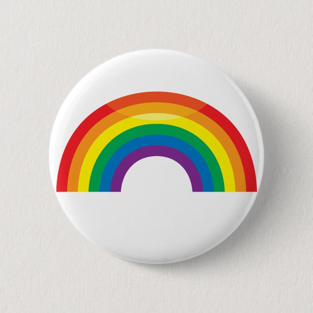 Klassischer Regenbogen Button (Vorderseite)