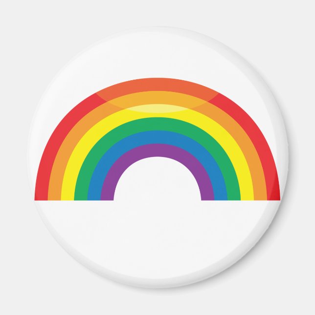 Klassischer Regenbogen Magnet (Vorne)