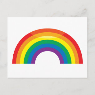 Klassischer Regenbogen Postkarte