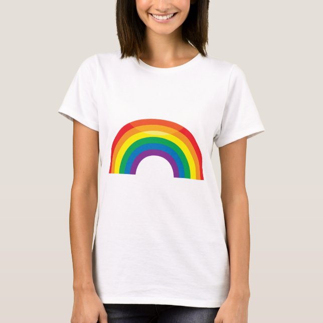 Klassischer Regenbogen T-Shirt (Vorderseite)