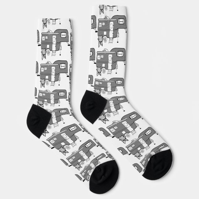 Klassischer Reisewagen Caravan Thunder_Cove Socken (Rechts)