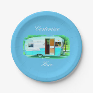 Klassischer Reisewagen Thunder_Cove Pappteller