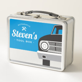 Klassischer Retro Auto-| kundengebundener Metall Lunch Box