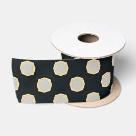 Klassischer Retro Black Polka Dot Satinband
