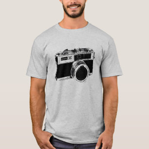 Klassischer Retro-Kamera-T - Shirt