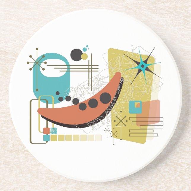 Klassischer Retro Redux Sandstone Untersetzer (Vorne)