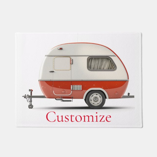 Klassischer Retro Teardrop Camper Thunder_Cove Fußmatte (Vorderseite)