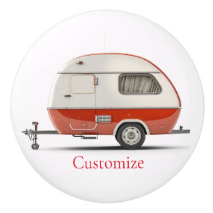 Klassischer Retro Teardrop Camper Thunder_Cove Keramikknauf