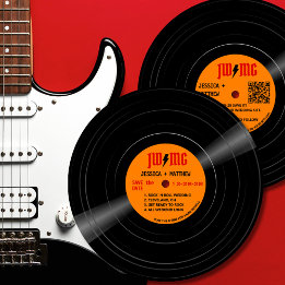 Klassischer Rock-Bolt-Monogramm-Datensatz Save the Save The Date