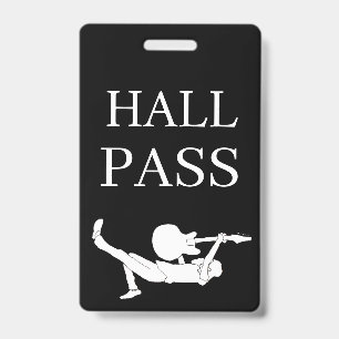 Klassischer Rock Custom Hall Pass Ausweis
