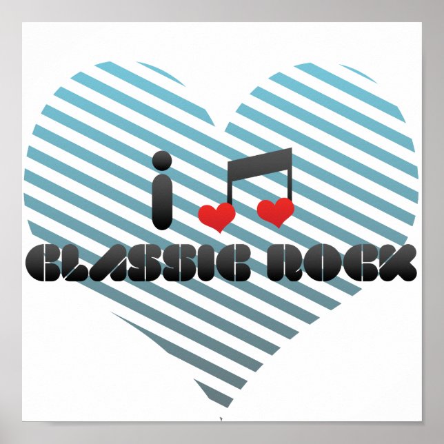 Klassischer Rock-Fan Poster (Vorne)