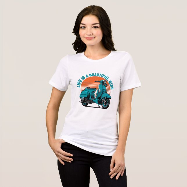 Klassischer Roller Tri-Blend Shirt (Vorderseite voll)