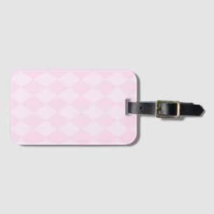 Klassischer rosa Argyle-Designer-Gepäckanhänger Gepäckanhänger