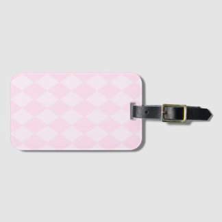Klassischer rosa Argyle-Designer-Gepäckanhänger Gepäckanhänger