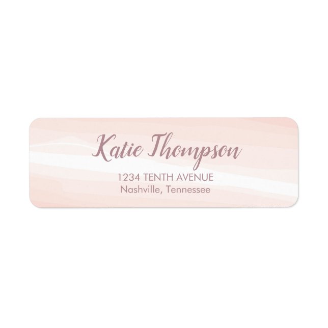 Klassischer Rosa Watercolor-Splash (Vorne)