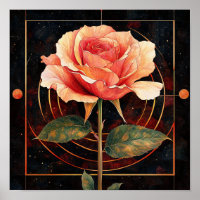 Klassischer Rosenblumen-Wandbehang DIY-Dekor