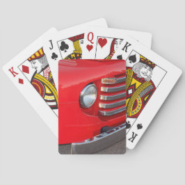Klassischer roter LKW-Scheinwerfer Spielkarten