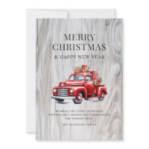 Klassischer roter LKW Weihnachtsgeschenke Rustikal