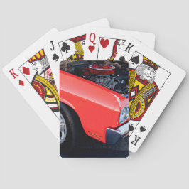 Klassischer Roter Motor Spielkarten