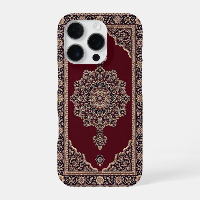 Klassischer roter persischer Teppich-Handyhülle –  iPhone Hülle (Rückseite)