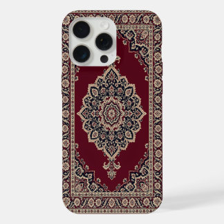 Klassischer roter persischer Teppich-Handyhülle – iPhone 15 Pro Max Hülle